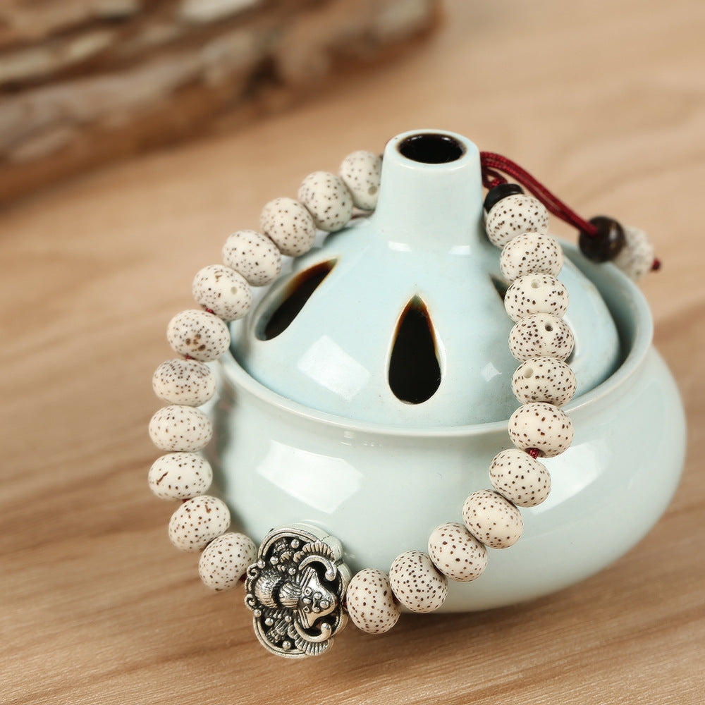 Hand Woven Xingyue Bodhi Beads Copper Bat Coconut Shell Bracelet