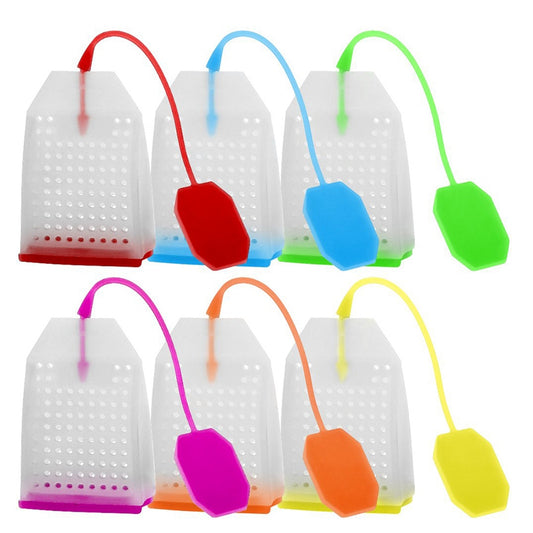 Food Grade Silicone Reusable Tea Bag Can Handle the Hottest Temps, 6 Bags