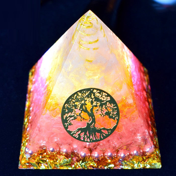 Orgonite Crystal stone pyramid