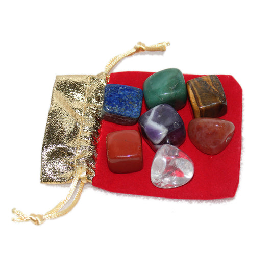 Seven Chakra Ore Gravel Colorful Aura Energy Stone