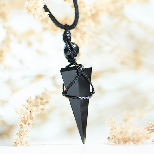 Obsidian Pendant Pendulum