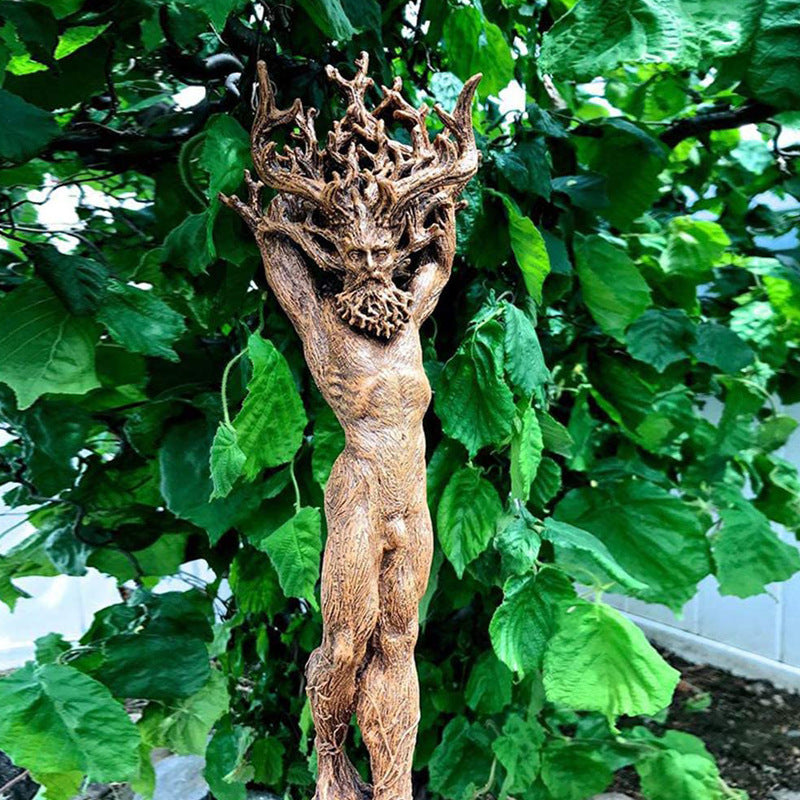 Forest God and Goddess Resin Statue