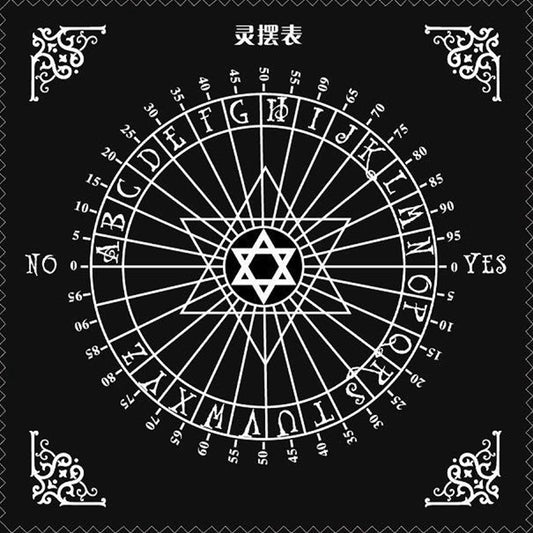 Tarot Tablecloth Divination Tarot Card Pad Pendulum Magic Pentacle Runes Tarot Altar Table Cloth