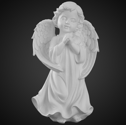 Angel Plaster Statue Decoration Nordic Desktop Ins Decoration Cute Mini Trumpet Portrait Sculpture Figure Statue