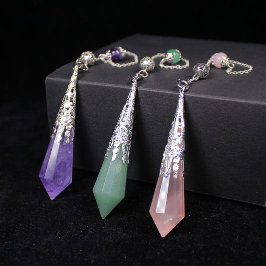 Power Stone Natural Crystal 12-faceted Polyhedron Pendulum Pendant Jewelry Pendulum Pendulum Pendulum