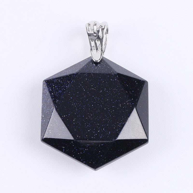 Hexagram Judaism Star Of David Crystal Pendant Necklace