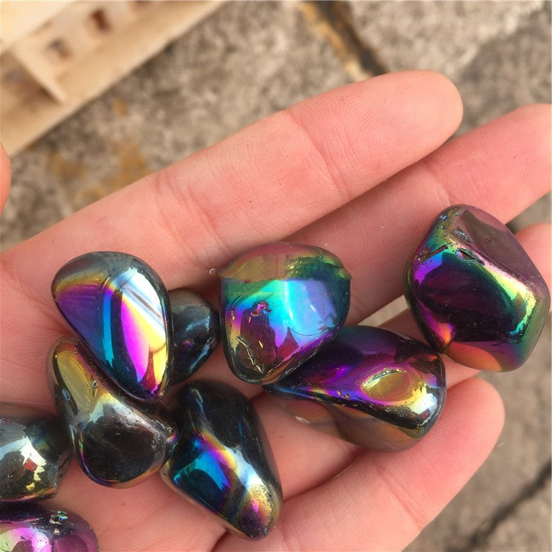 Hematite Rainbow Crystal Particle Crushed Stone