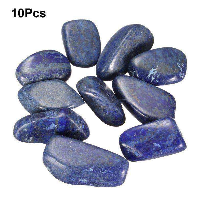 10Pcs Blue Sodalite Stone Tumbled Healing