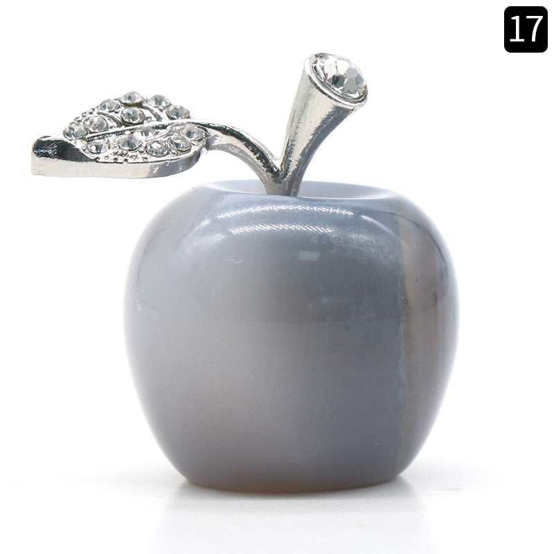 Natural Crystal Semi-precious Stone Apple