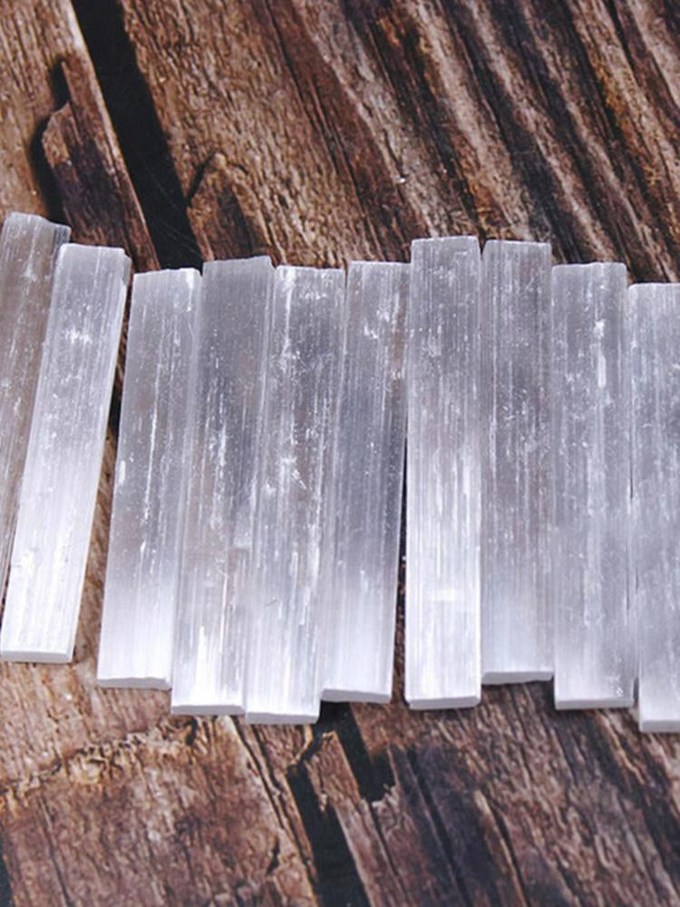 Natural Selenite Crystal Stick White Quartz Mineral