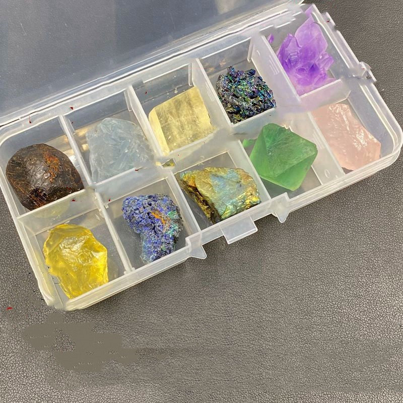 Natural crystal rough stone ore Complete Box Sets