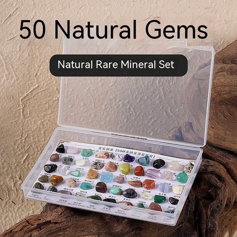 Natural Crystal Mineral Gem Set Stone Intermediate Set