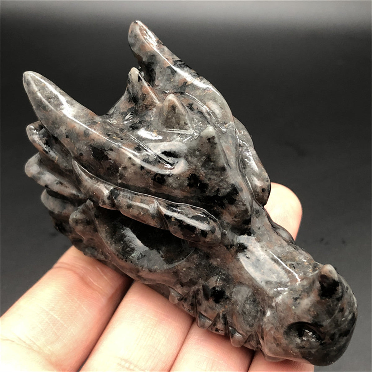 Dragon Carved Flame Stone