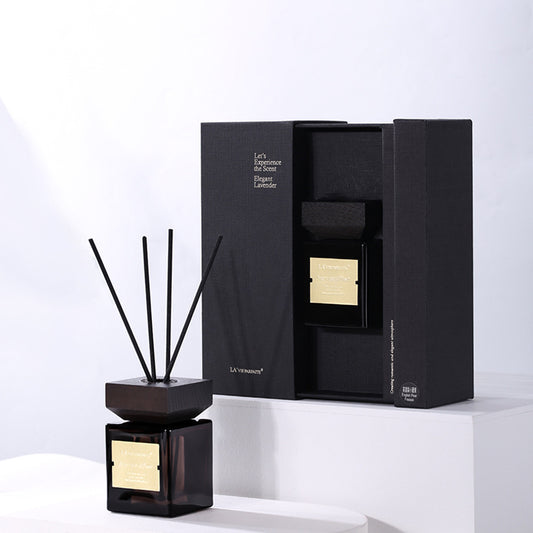 Fragrance Wooden Lid Rattan Reed Diffuser Essential Oil