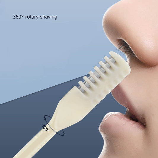 360 Degree Rotating Double Head Nose Hair Trimmer Nose Hair Removal Trimming Washable Portable Nose Ear Hair Trimmer Tools