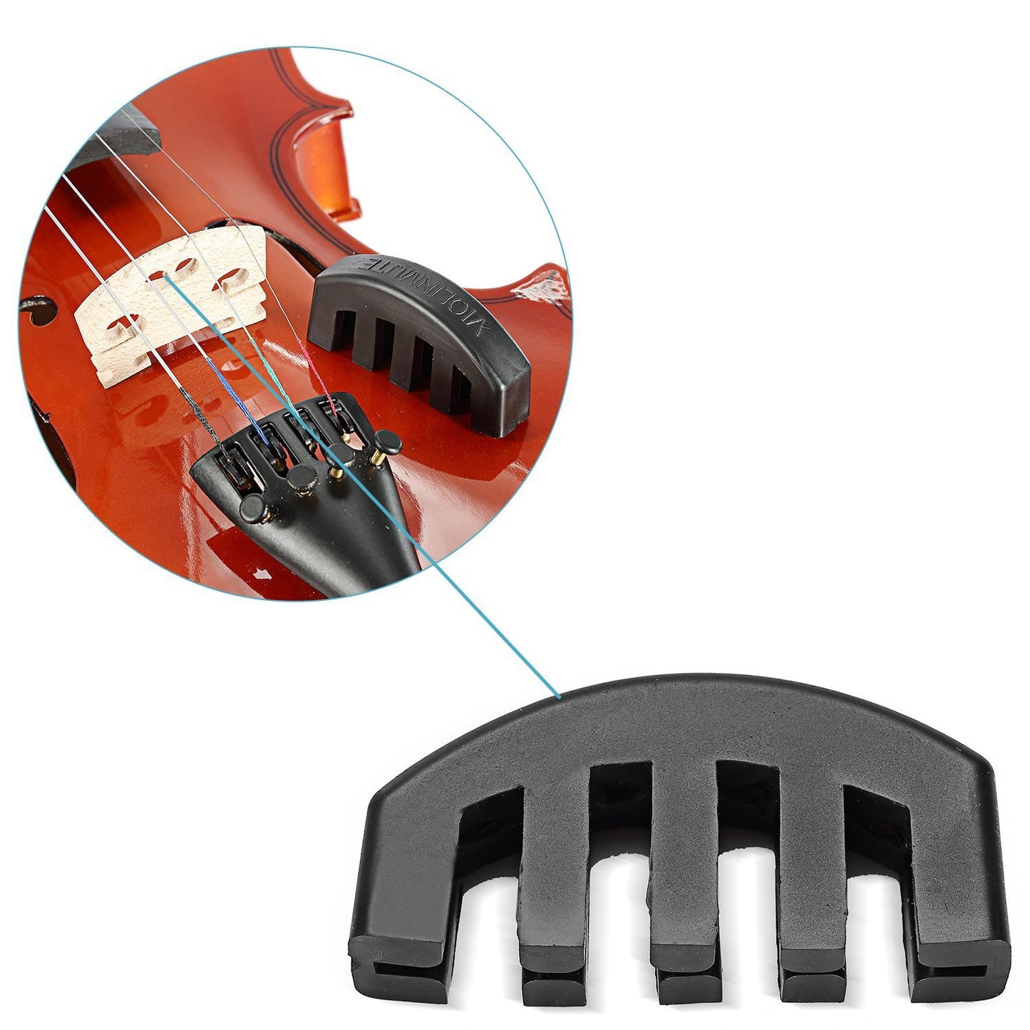 Violin Sourdine Violin Special Accessories Rubber Microphone