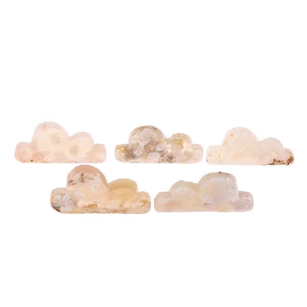 Natural Chalcedony Agate Cloud Gem Crystal Mineral Healing Home