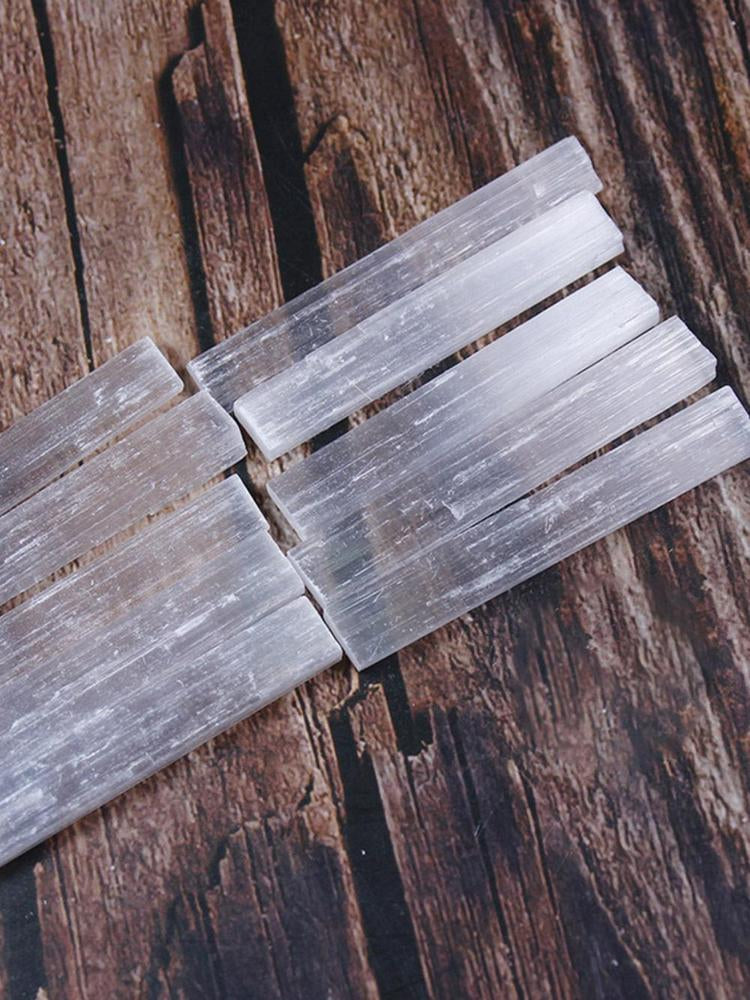 Natural Selenite Crystal Stick White Quartz Mineral