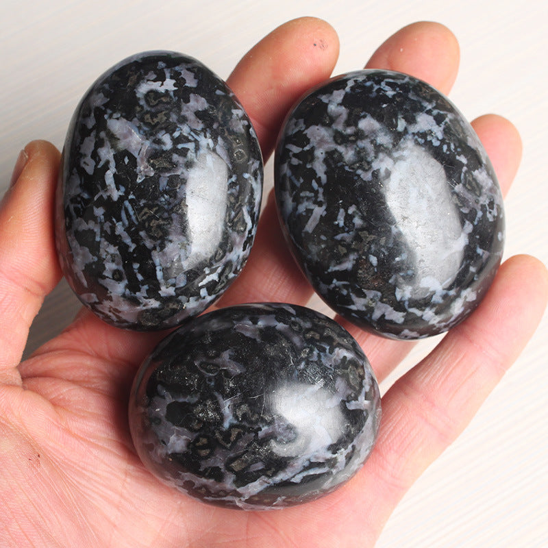 Crystal Handles Natural Gabbro Stone Ornaments