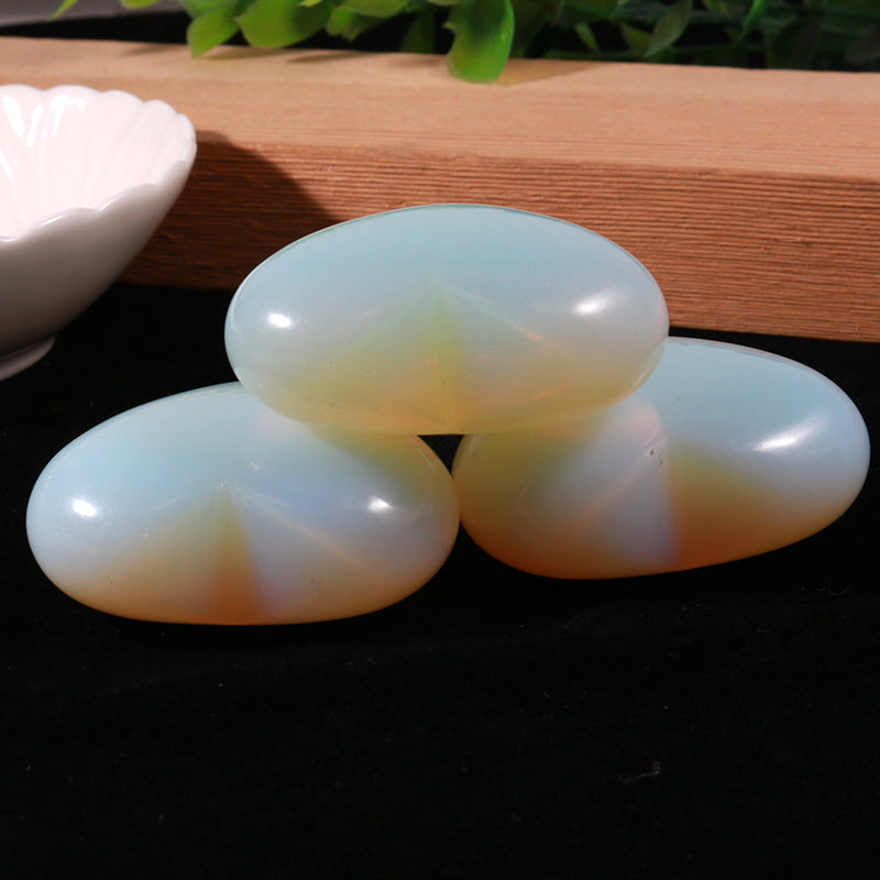 4pcs Natural crystal opal heart energy healing