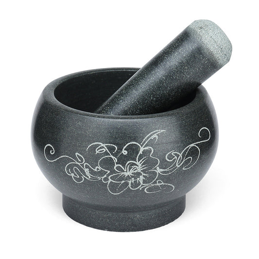 Garlic Mashed Medicine Pot, Stone Mortar And Bluestone Stone Cup Masher