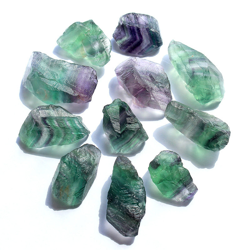 Crystal Power Stone Natural Fluorite Ore Rough Stone Ornaments