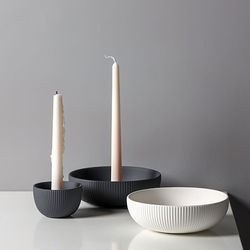 Simple Ceramic Candle Tray Candle Holder Candle Utensils