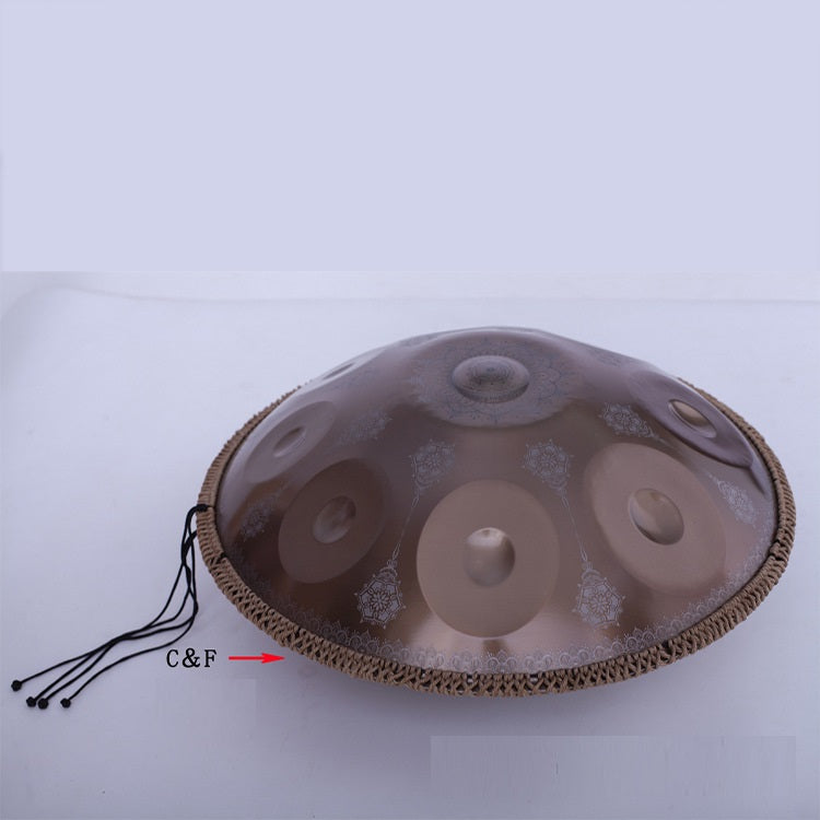 Mandala Engraved Version Hand Disc Drum Music Instrument