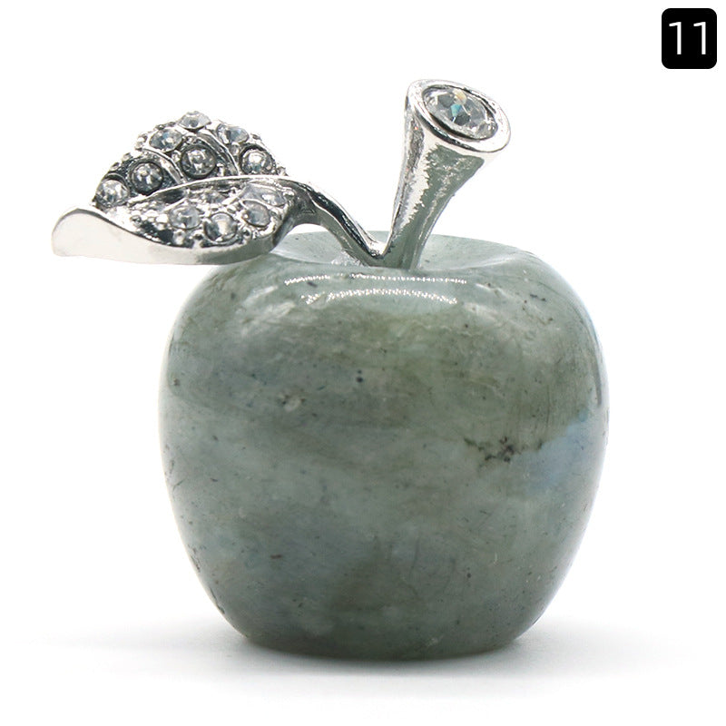 Natural Crystal Semi-precious Stone Apple