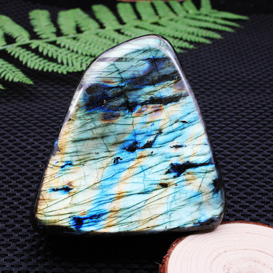 Natural Labradorite Rough Stone Ornament Crystal