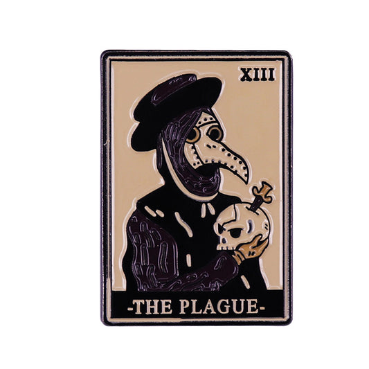 Plague Crow Mask Doctor Tarot Brooch