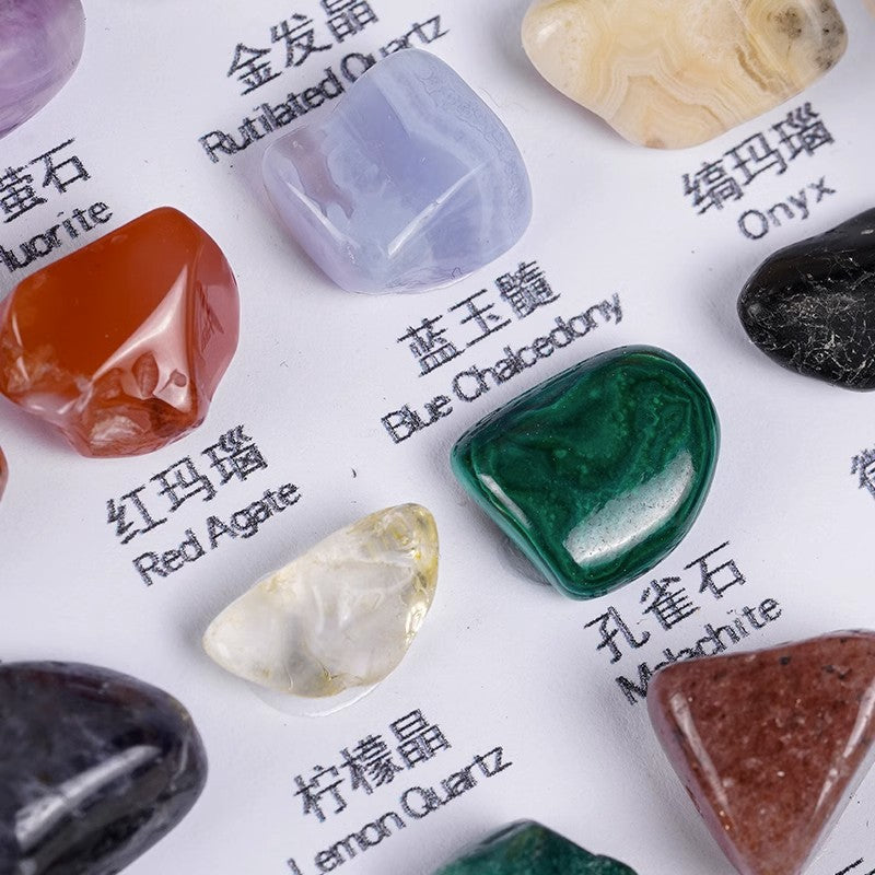 Natural Crystal Mineral Gem Set Stone Intermediate Set