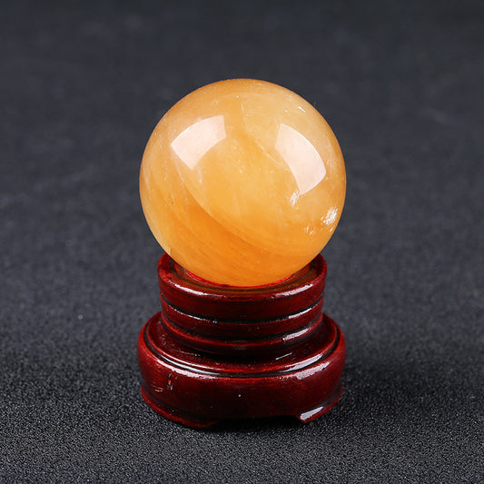 Citrine Calcite Ball Crystal