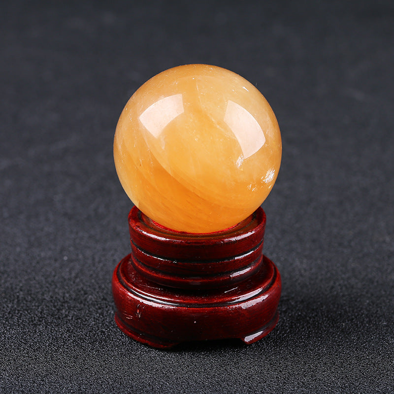 Citrine Calcite Ball Crystal