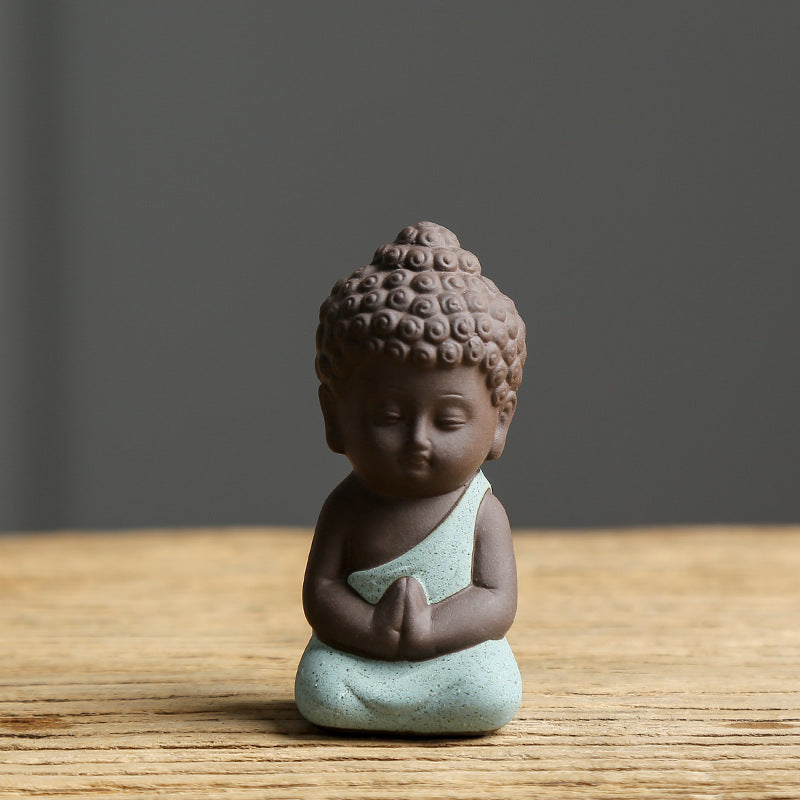 Ceramic Buddha Statue Tathagata Small Ornament