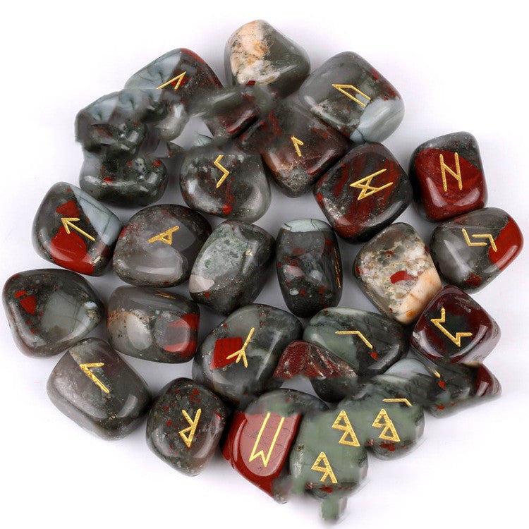 Natural Semi-Precious Stones, Rune Engraving, Crystals