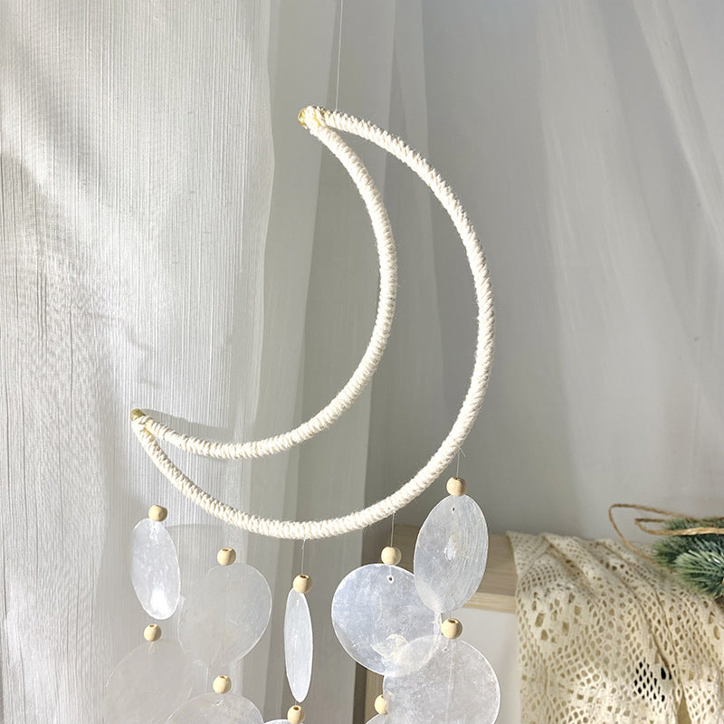 Simple White Shell Wind Chimes
