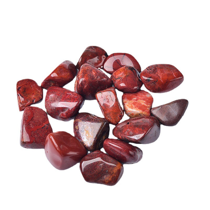 Natural Red Jasper Large Particle Rolling Stone Purification Crystal Crushed