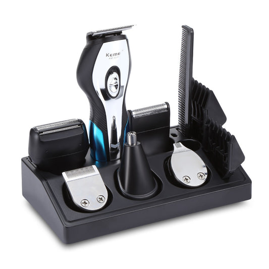 Rechargeable hair clipper set with holder