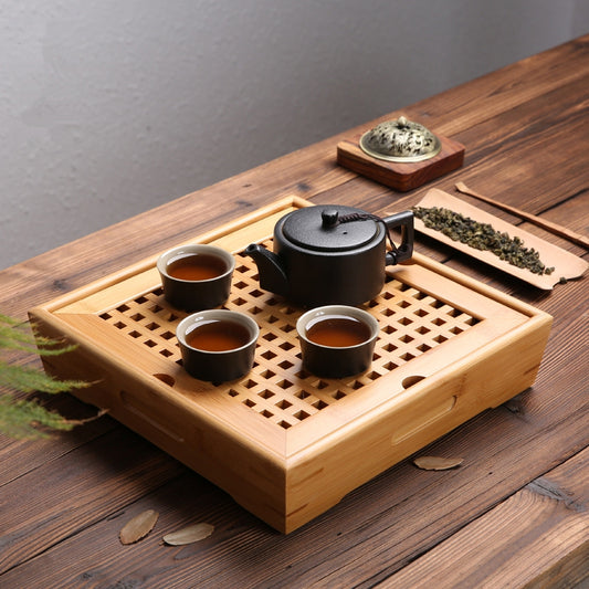 Ningya bamboo tea tray in 3 Great Options