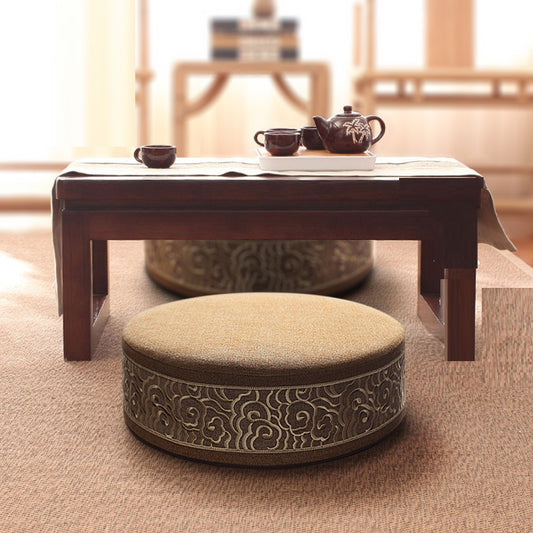 Thickened Round Meditation Cushion Square Tatami